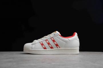 Adidas Superstar Christmas Cloud White Off White Vivid Red GZ4715