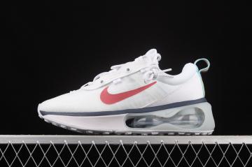 Nike Air Max 2021 White Navy Red Running Shoes DC9478 100