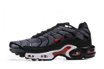 Nike Air Max Plus Black White Dot Red Running Shoes CV1636 004