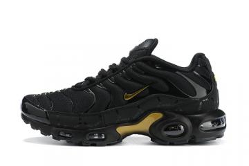 Nike Air Max Plus Running Shoes Black Metallic Gold DC4118 001 for Sale