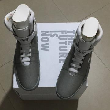 Nike Air Mag Men Shoes Logo Shine Deep Grey White 417744