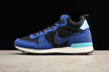 Most Popular Nike Internationalist Mid Black Blue Running Shoes 683967 007