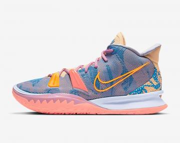kyrie 7 pink and blue