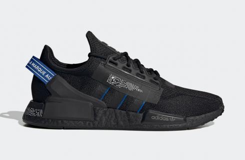 Adidas nmd runner black blue clearance