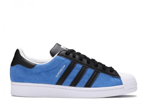 Adidas Superstar Blue Core Black White 