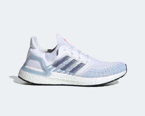 Ultraboost 20 white and blue clearance