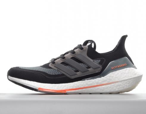 Sepsale - Adidas Ultra Boost 21 Black Light Blue Orange FY0389 - bluzka  adidas niebieska blue pants black shoes