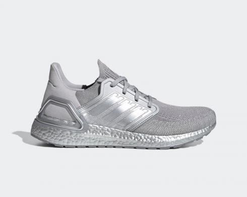 Adidas Ultraboost 20 Silver Metallic 