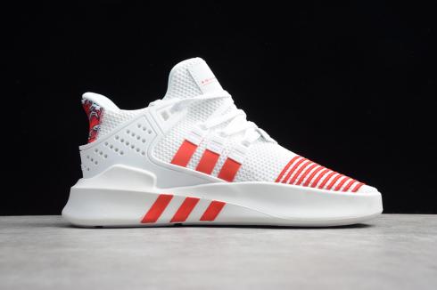 Adidas eqt basketball adv white & red shoes Clearance