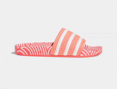 Signal pink adidas slides Clearance