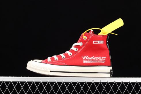 Budweiser x Converse Chuck Taylor All Star 70 High Red White M9697 -  RvceShops - millie bobby brown converse chuck taylor 70 release date info