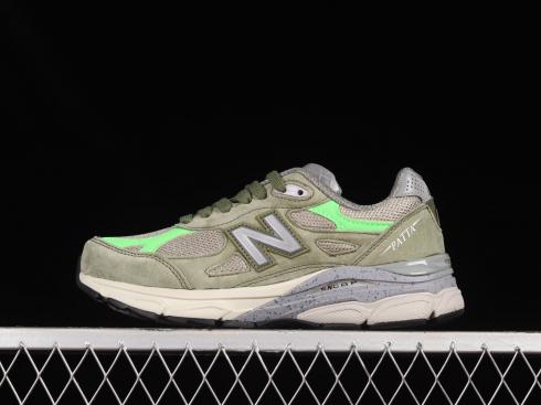 Patta x New Balance 990v3 Keep Your Family Close Olive Bright Green M990PP3