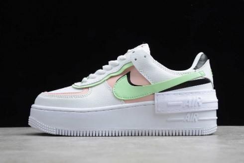 2020 Nike Wmns Air Force 1 Shadow White Pink Green CI0919-130