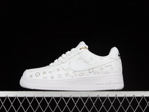 LV x Nike Air Force 1 Low White Light Gold LD4631-203