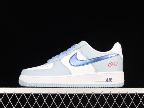 Nike Air Force 1 07 Low White Grey Bright Blue CW1888-609