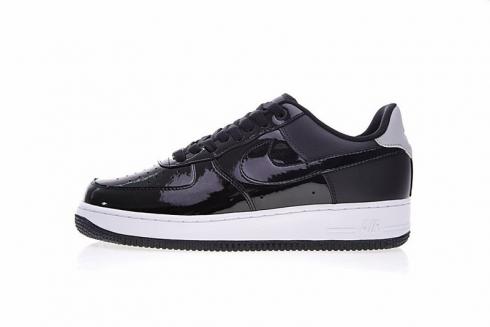 Nike air force black shiny clearance