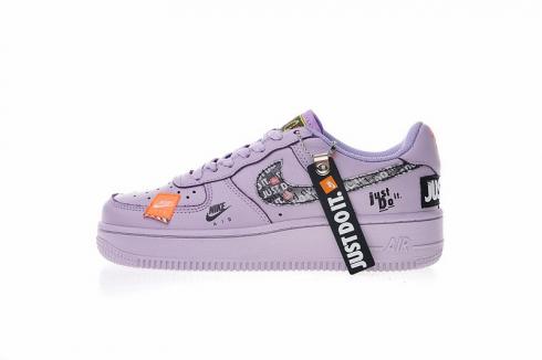 Nike air force 1 just do it womens purple clearance