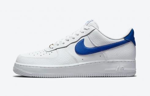 White and royal blue shoes clearance