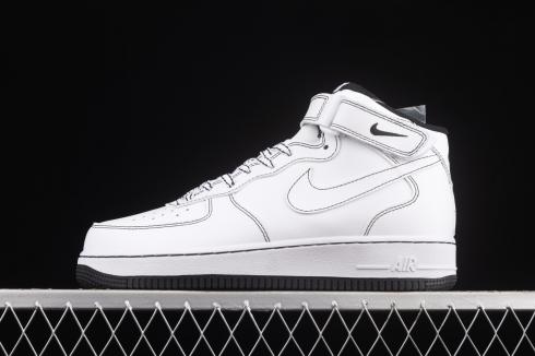 nike free leopard print on sale shoes store hours - CastlecarekidsShops -  194 - Nike Air Force 1 07 Mid Black White Contrast Stitch CV1724