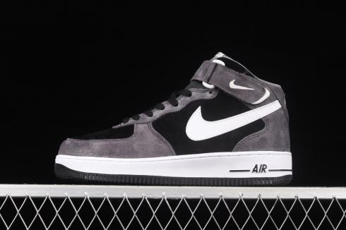 Nike air force 1 07 mid suede black white Clearance