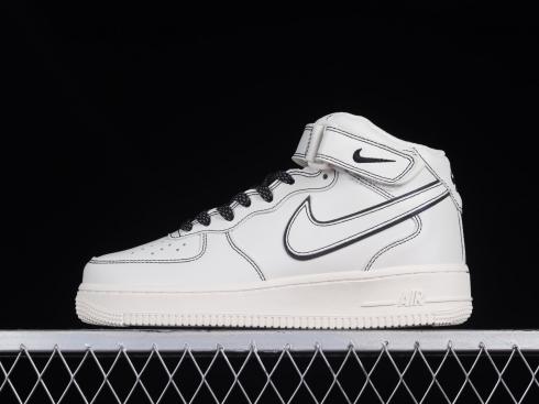 Nike Air Force 1 07 Mid White Black BY6899-693