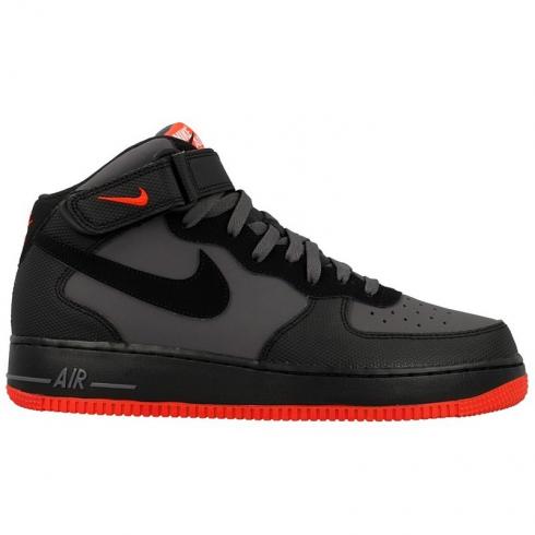 Nike Air Force 1 Mid Black Dark Grey 