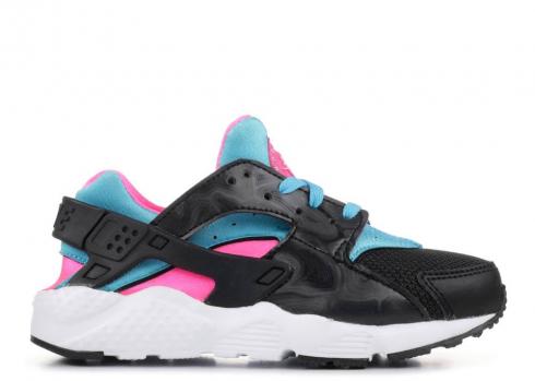 Nike huarache pink blue black clearance