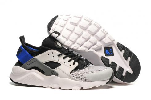 Dark blue and white huaraches clearance