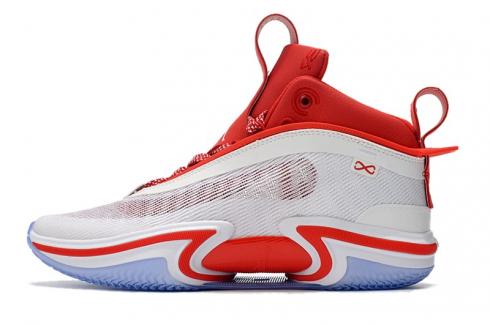 2021 Nike Air Jordan 36 White University Red
