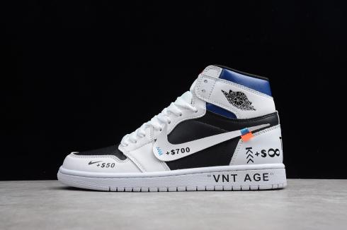 Nike Air Jordan 1 High OG VNT AGE White Black University Blue 555088-310