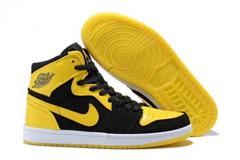 Retro Basketball Shoes Yellow Black 