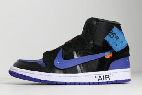 Off White x Air Jordan 1 Black Royal 