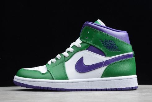 air jordans green and purple