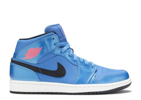 GmarShops - Air Jordan 1 Mid Sport Blue 23 Black Infrared 554724 - 423 -  nike backboard ii womens boots shoes