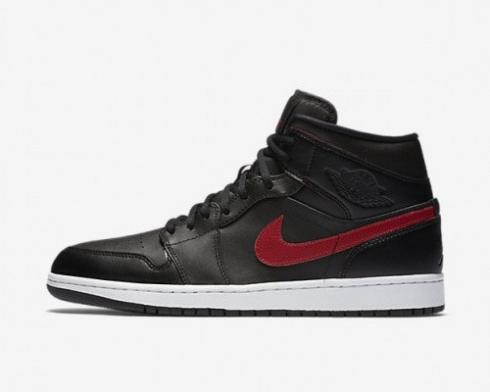 Air Jordan 1 Retro Mid Black Team Red 