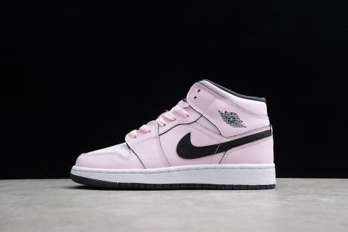 Air Black Jordan 1 Mid Gs Hyper Pink 