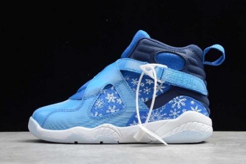2019 Kids Air Jordan 8 Retro Snow 