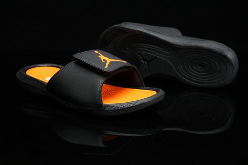 Nike slippers black and orange Clearance