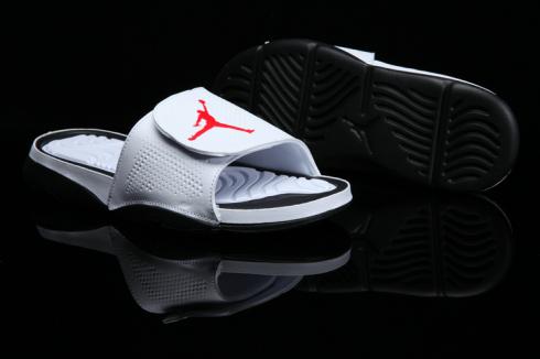 Jordan slippers white clearance