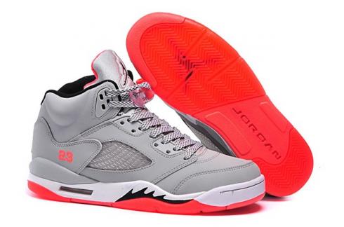 NIKE GIRLS AIR JORDAN 5 RETRO GG WOLF 
