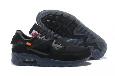 Nike Air Max 90 OW Men Running Shoes Black All AA7293