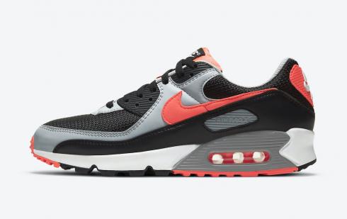 Nike Air Max 90 Black Radiant Red Wolf 