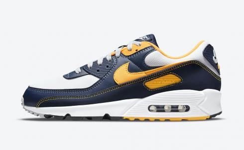 Nike Air Max 90 Michigan Navy White University Gold Shoes DC9845 - 2015  black nike running sneakers for woman 2017 - CretamapShops - 101