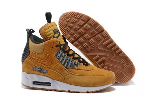 90 Sneakerboot Winter Suede Wheat Black 