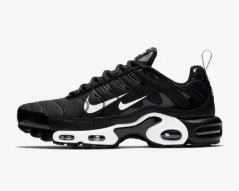 RvceShops - Nike Air Max Plus Premium Overbranding Black White Mens Shoes  815994 - 004 - nike air limited blue and yellow dress shoes