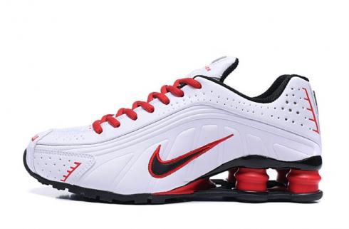 Nike shox white and red clearance