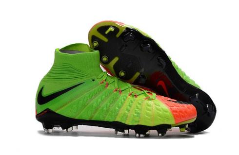 RvceShops - hyper venom runs for women - NIke Hypervenom III DF FG Green Red Black