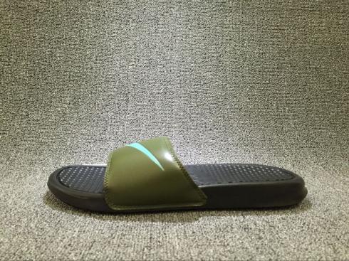 Nike Benassi Swoosh GD Green Black Mens 