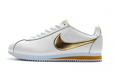 Women's nike classic cortez leather metallic casual shoes clearance