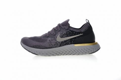 Nike epic react flyknit grey gold Clearance